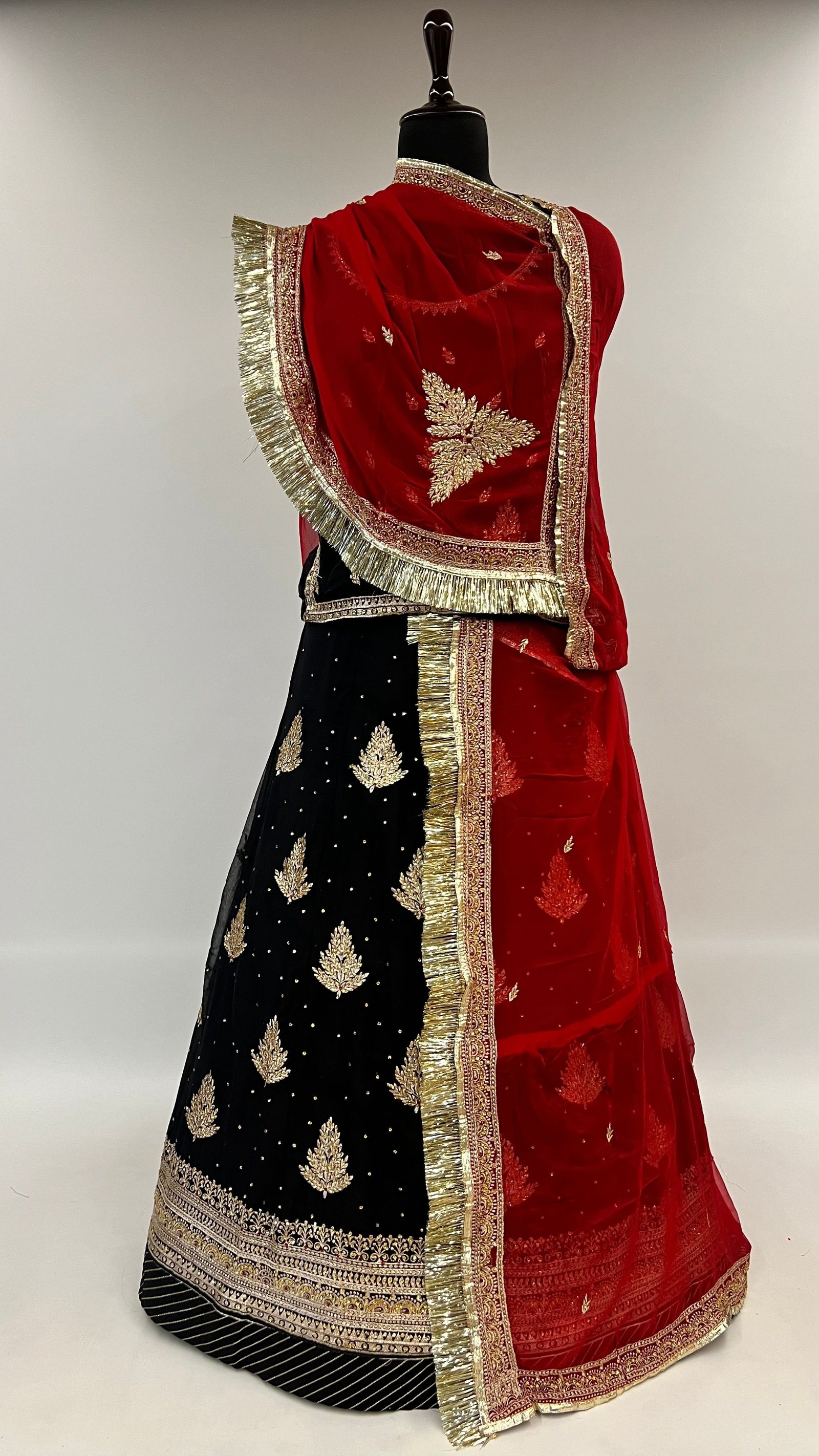 Chittorgarh Radiance Diamond-Studded Black Rajputi Poshak